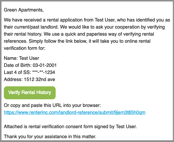 Landlord Tenant Verification Letter from www.renterinc.com